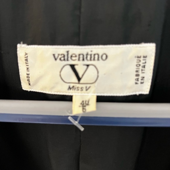 Vintage Valentino Miss V Wool Jacket/ Blazer  Black And Gold Classic - Picture 3 of 5